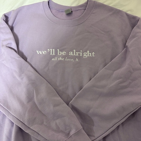 harry styles rare "we'll be alright" crewneck - Picture 2 of 3